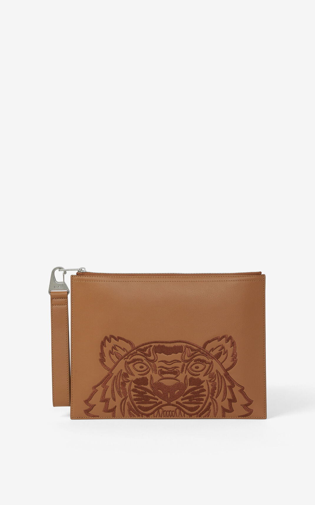 Kenzo Kampus Tiger large grained Läder Kuvertväska Dam | 30519-CHMI